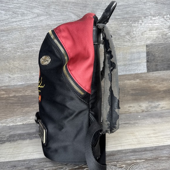 Loungefly Disney Mulan Mushu Satin Mini Backpack RARE / Damaged* - Picture 9 of 16